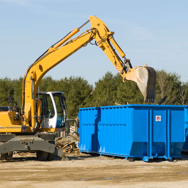 what size residential dumpster rentals are available in Mission North Dakota